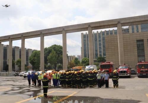 浙江PA视讯集团官网参与嘉善县消防联合演习活动